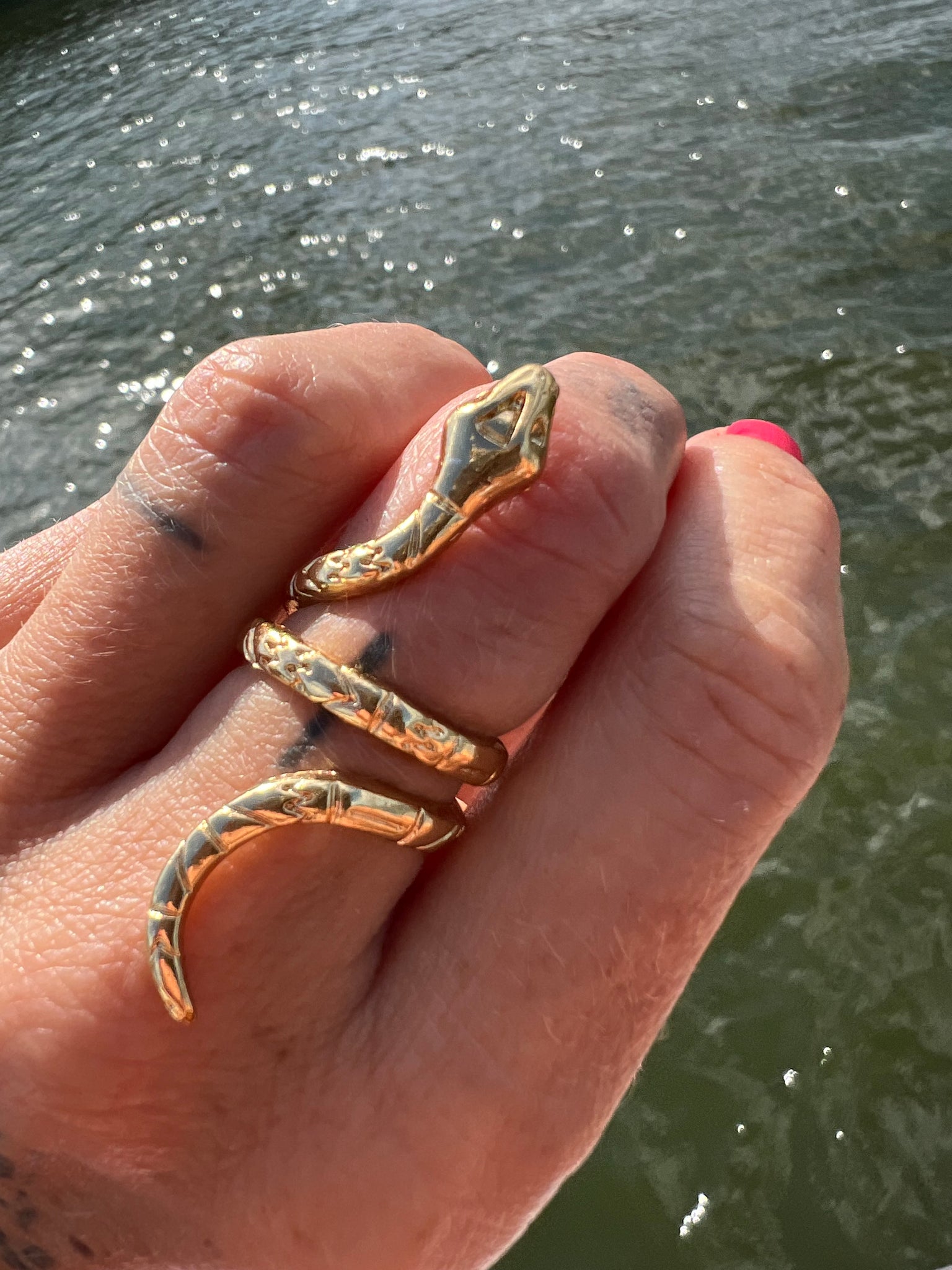 Snake Ring 18k large