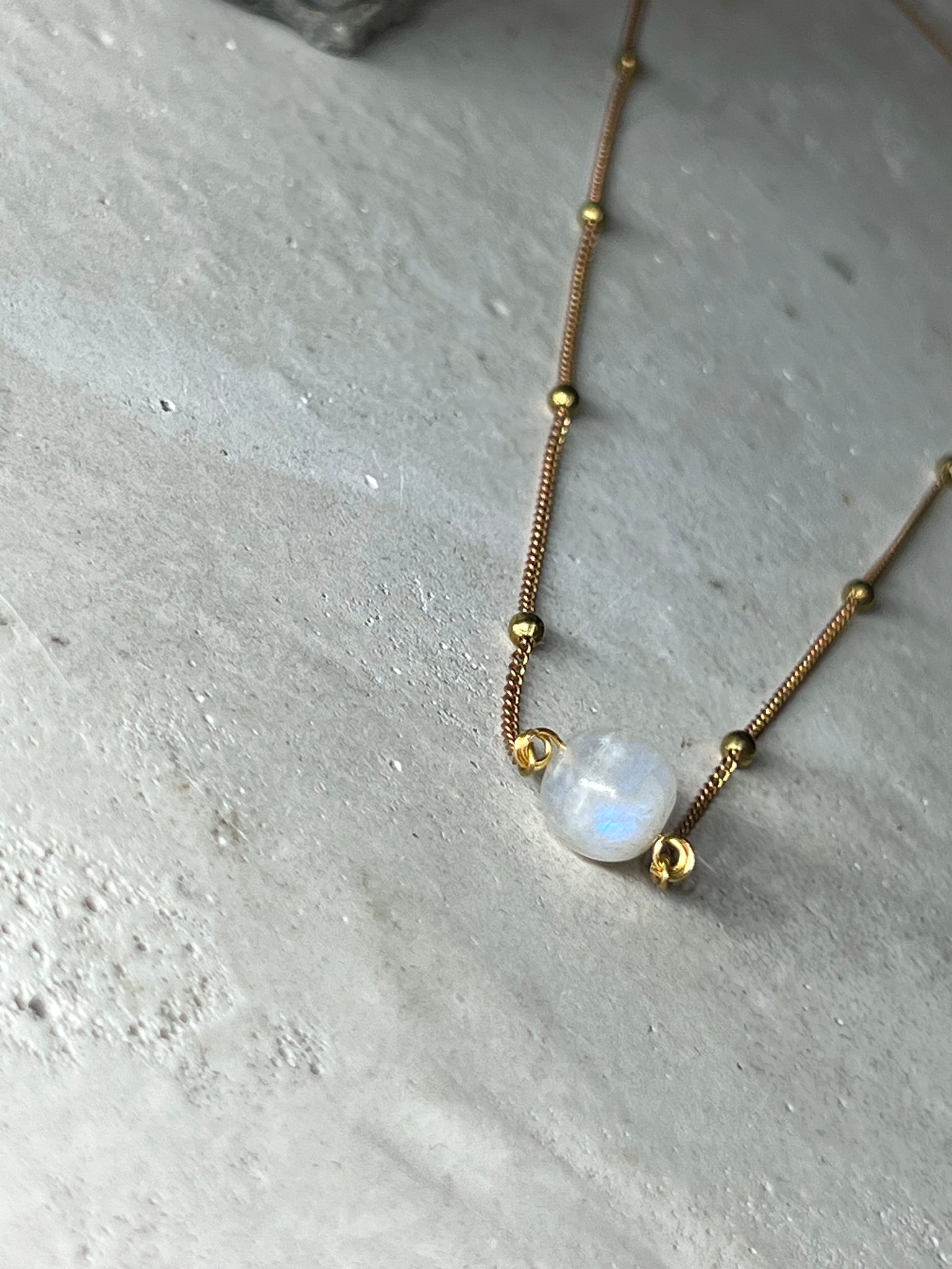 Moonstone Sphere necklace