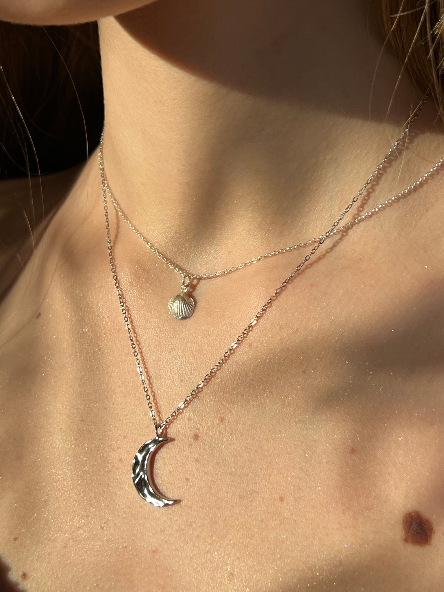 Mond Halskette 925 Silver