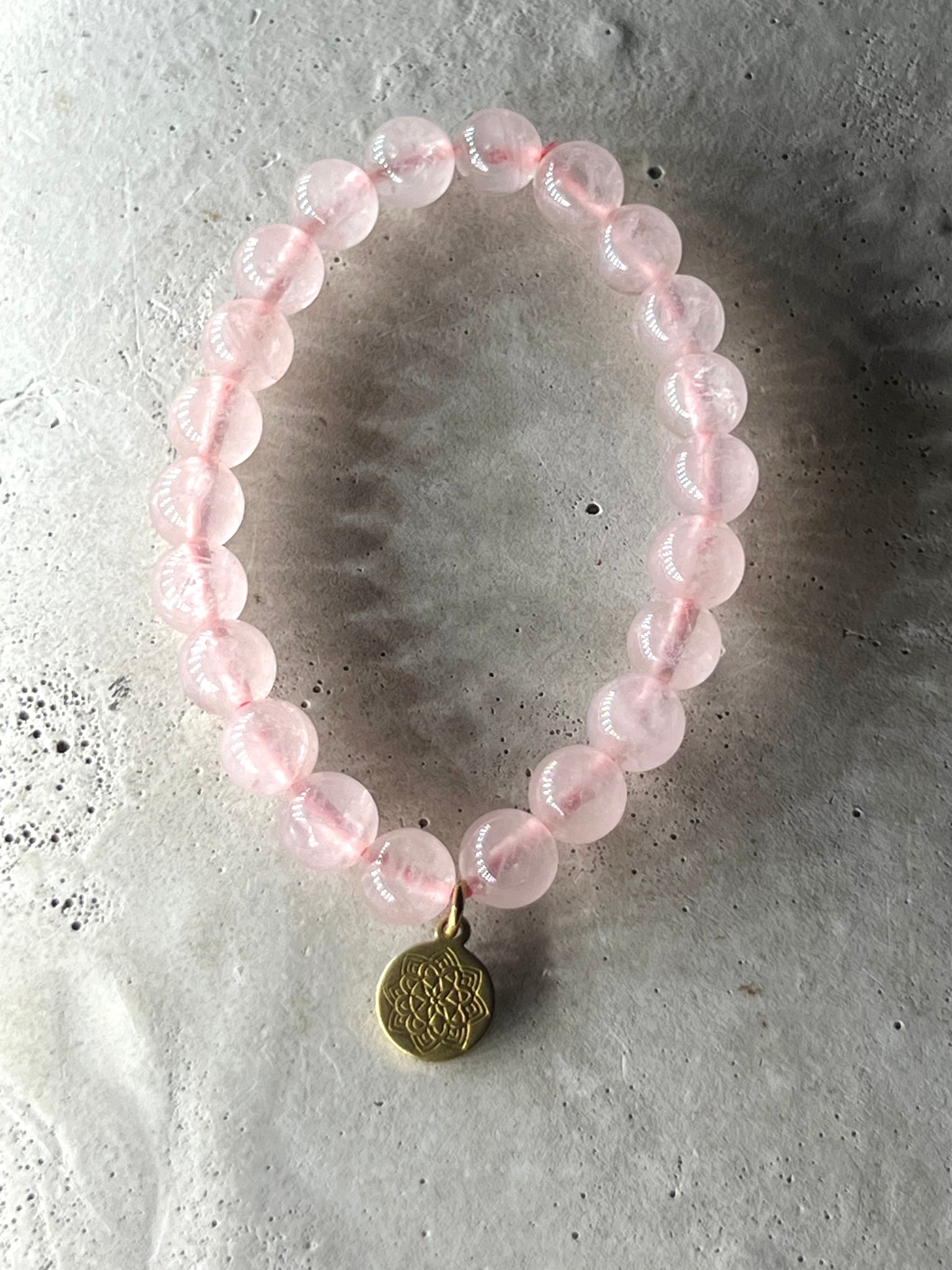 Rosenquarz Edelstein Armband