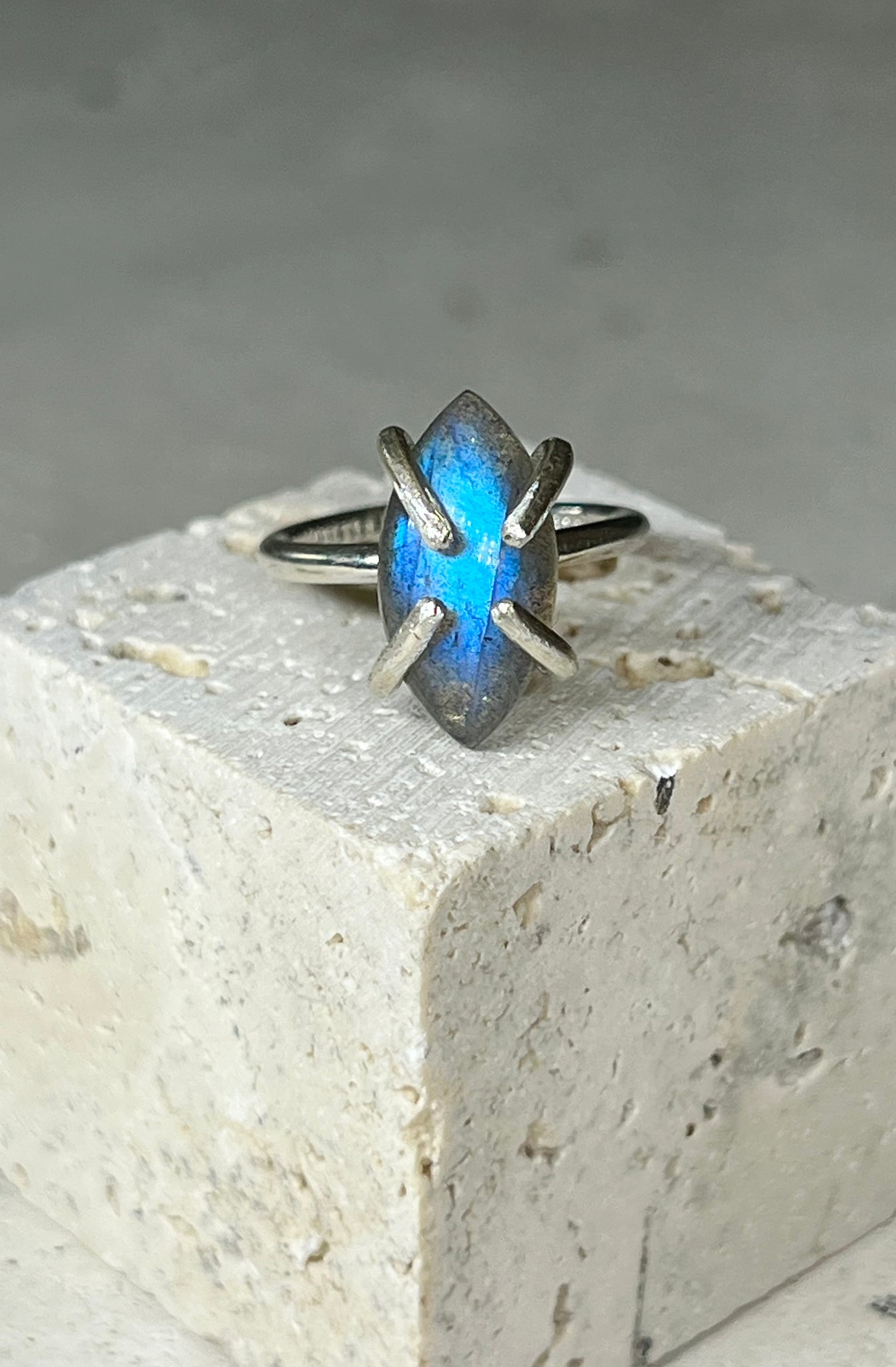 Neptune 925 Eco Silber Labradoritring