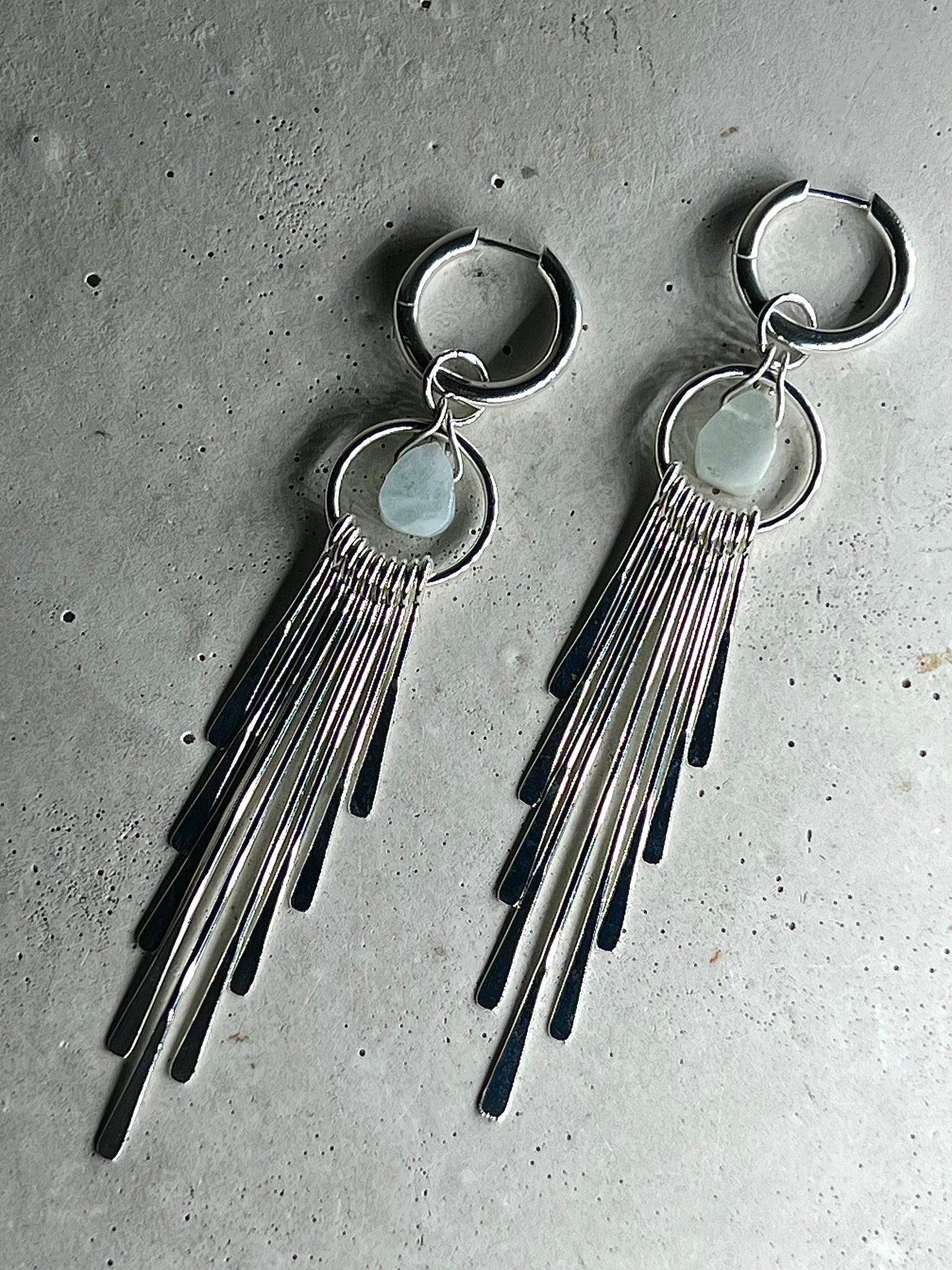 Blue Beryl earrings