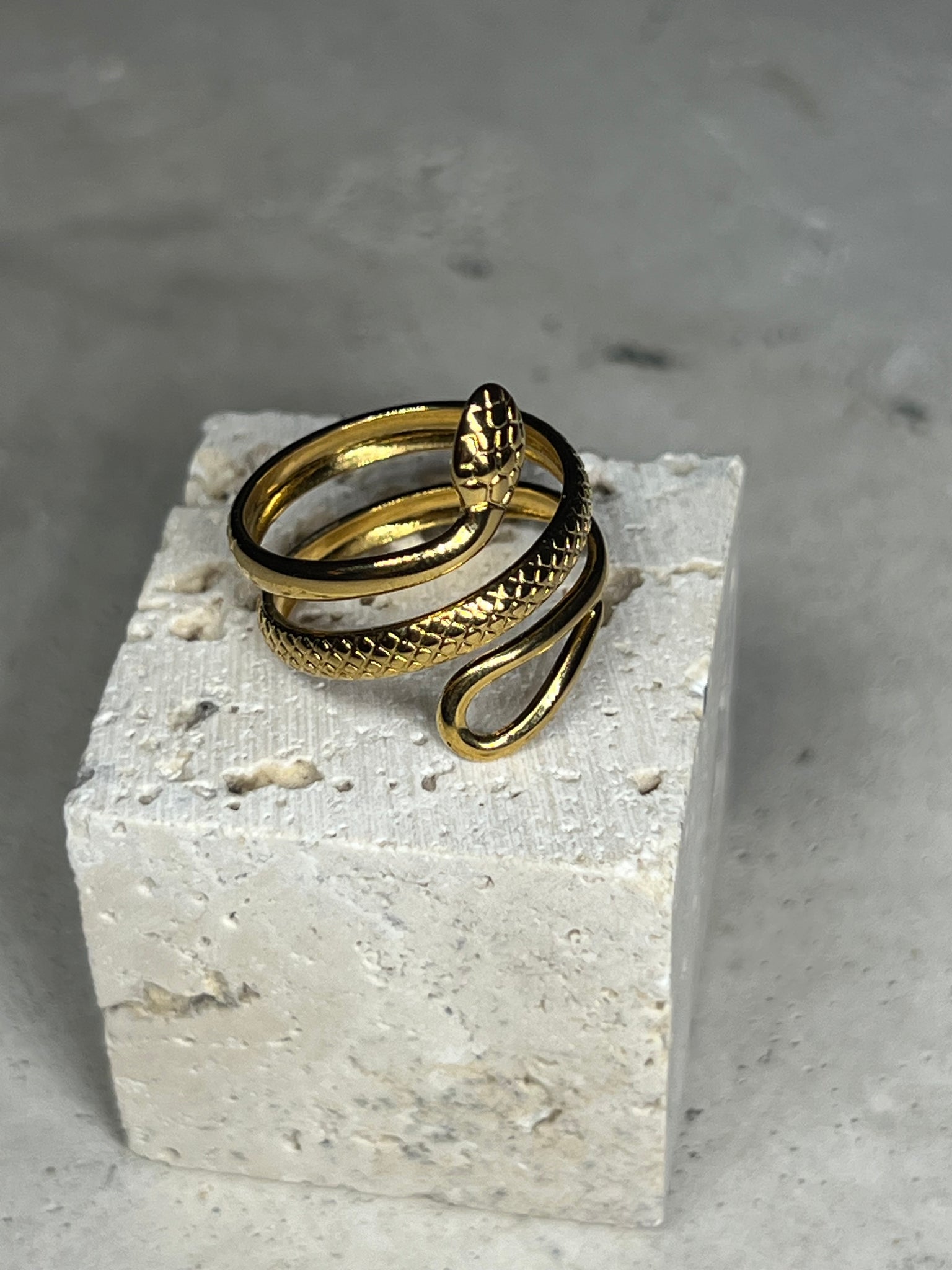 Snake Ring 18k small