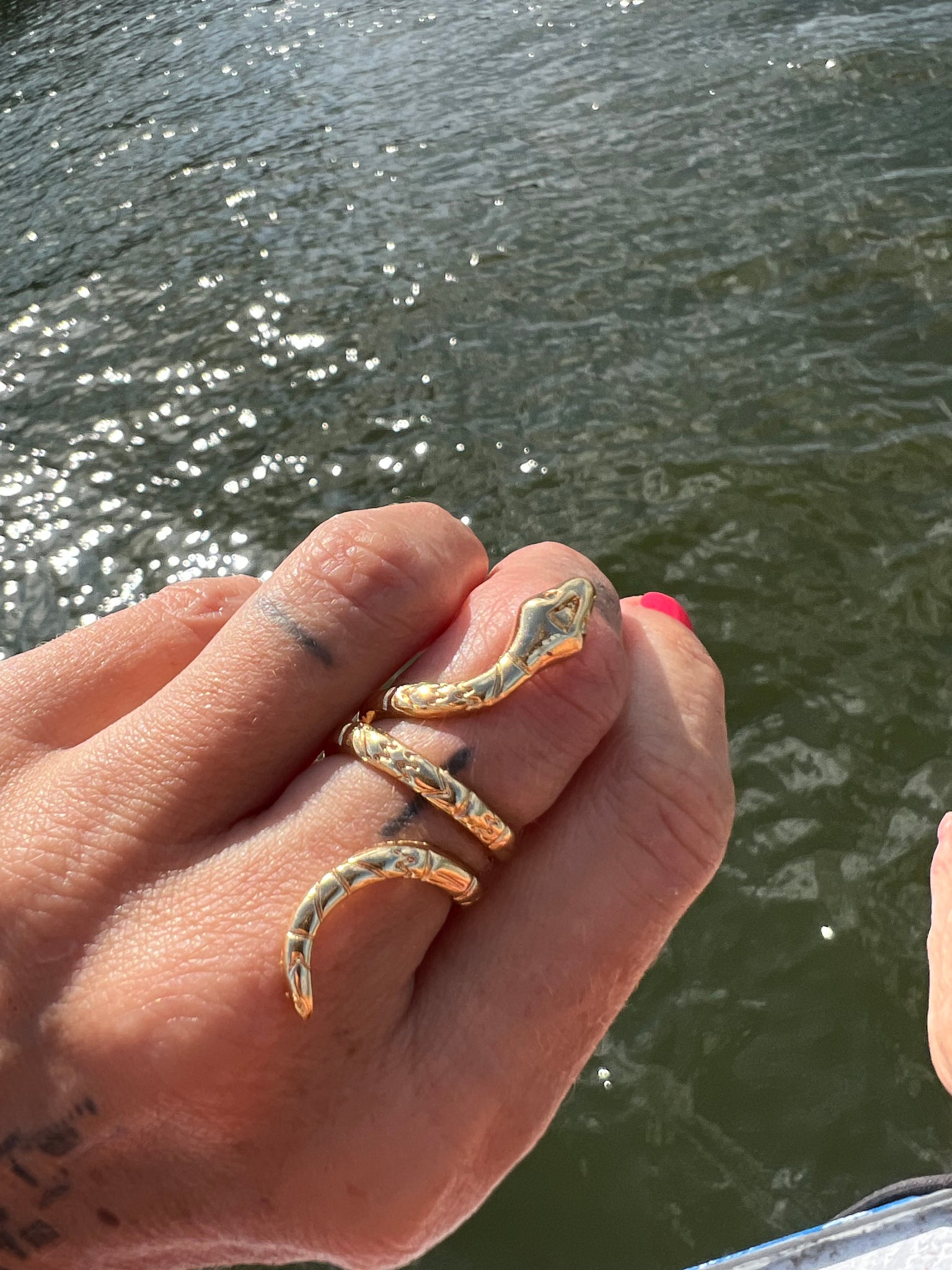 Snake Ring 18k large