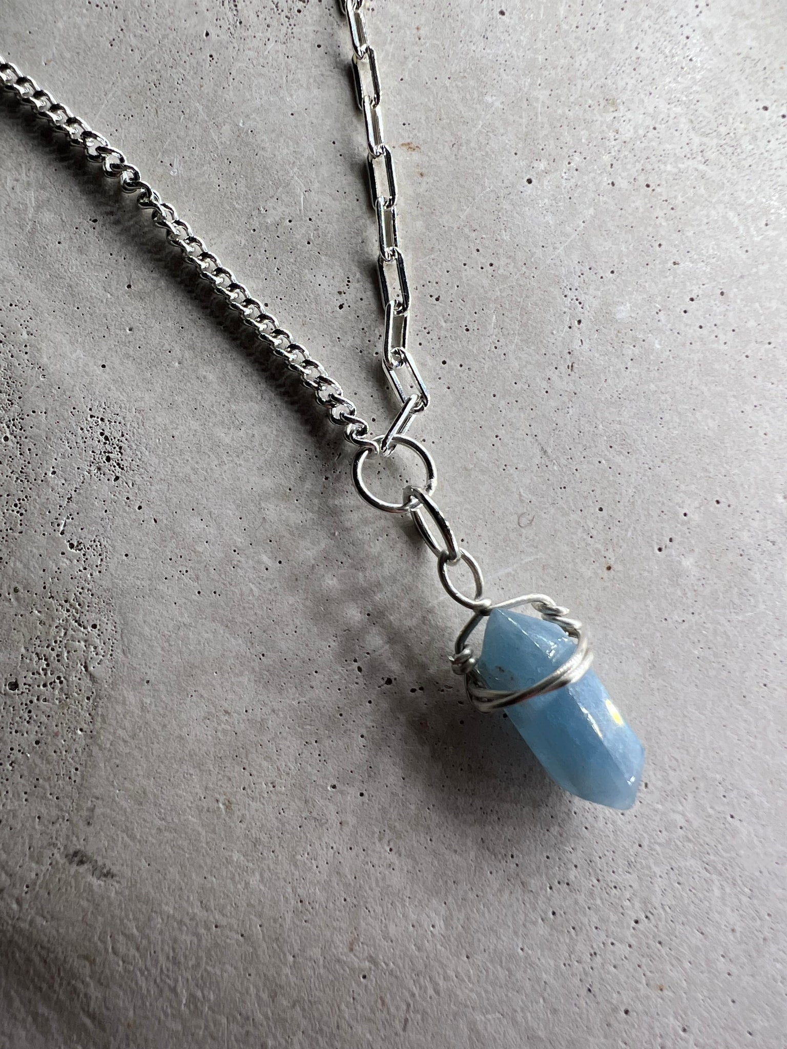 Maari 925 Silver Choker blue Achat