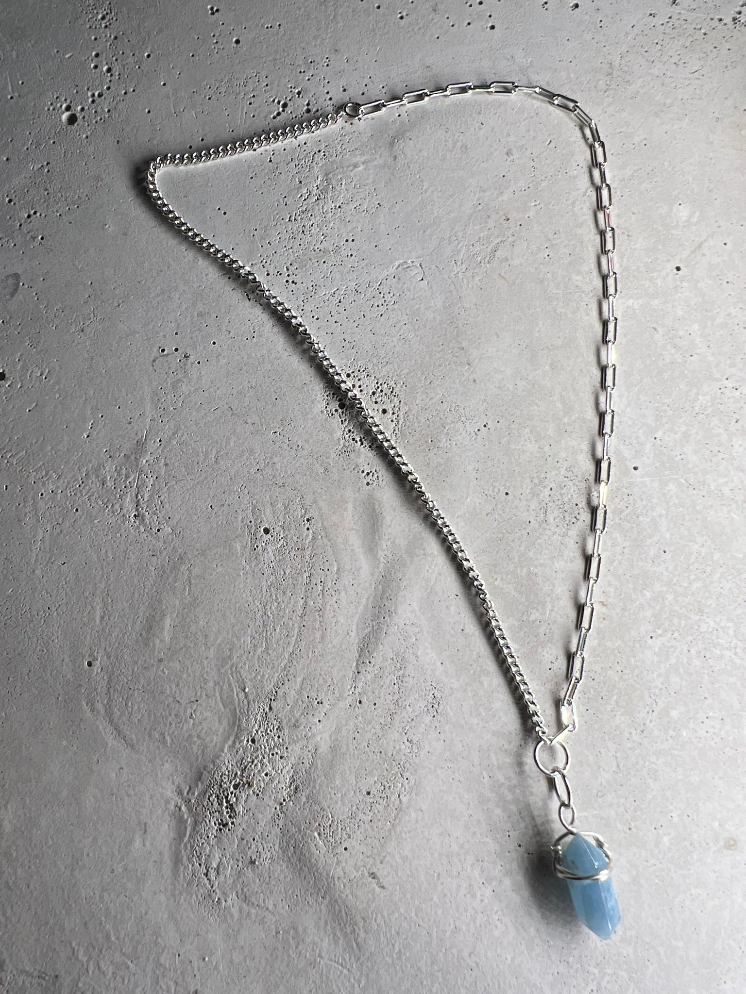 Maari 925 Silver Choker blue Achat