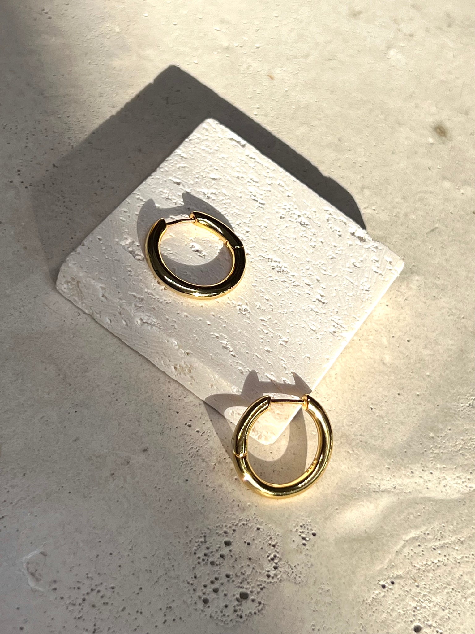 Li Silber Creolen 18k Gold Vermeil