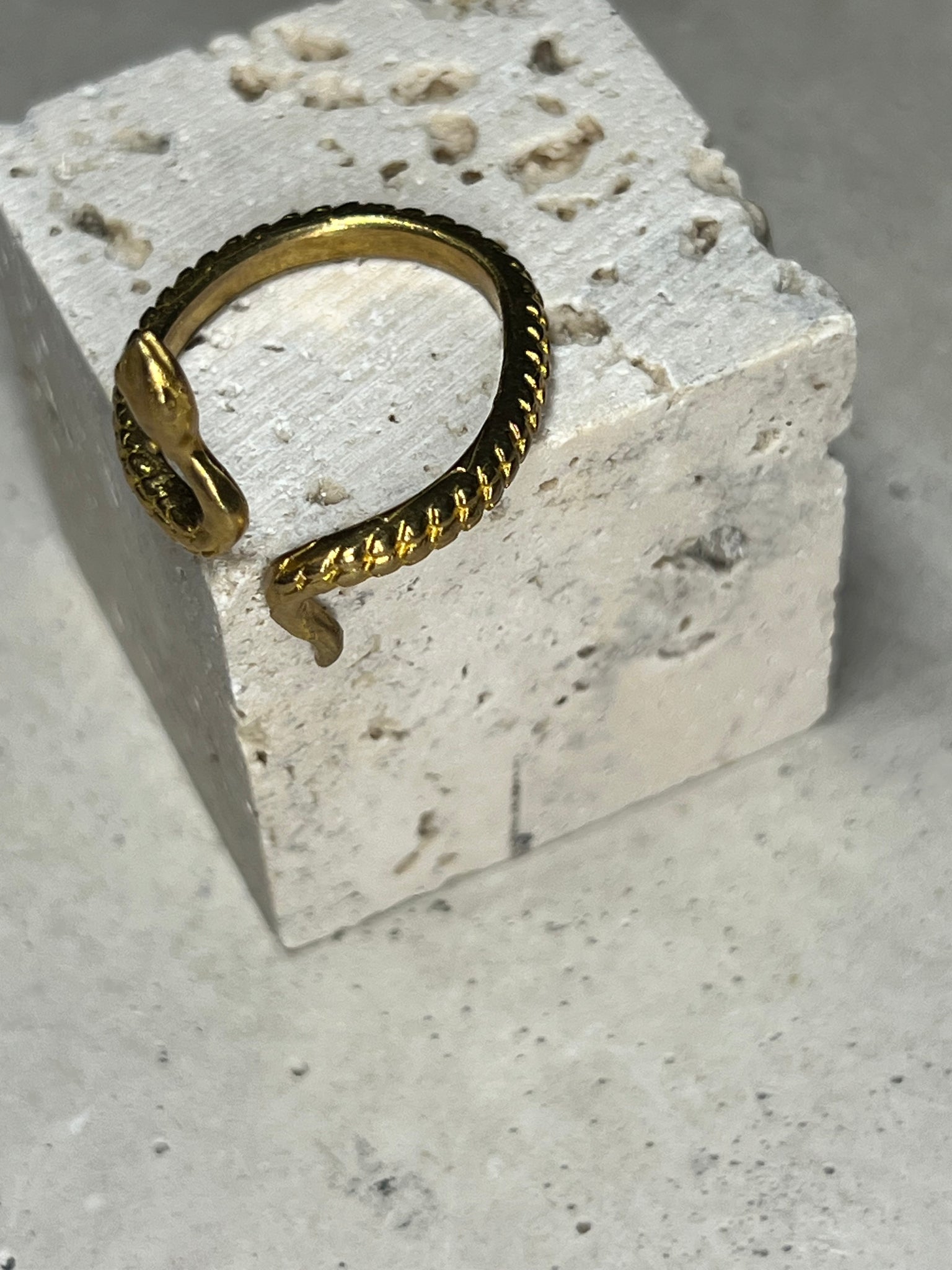 Snake Ring Messing
