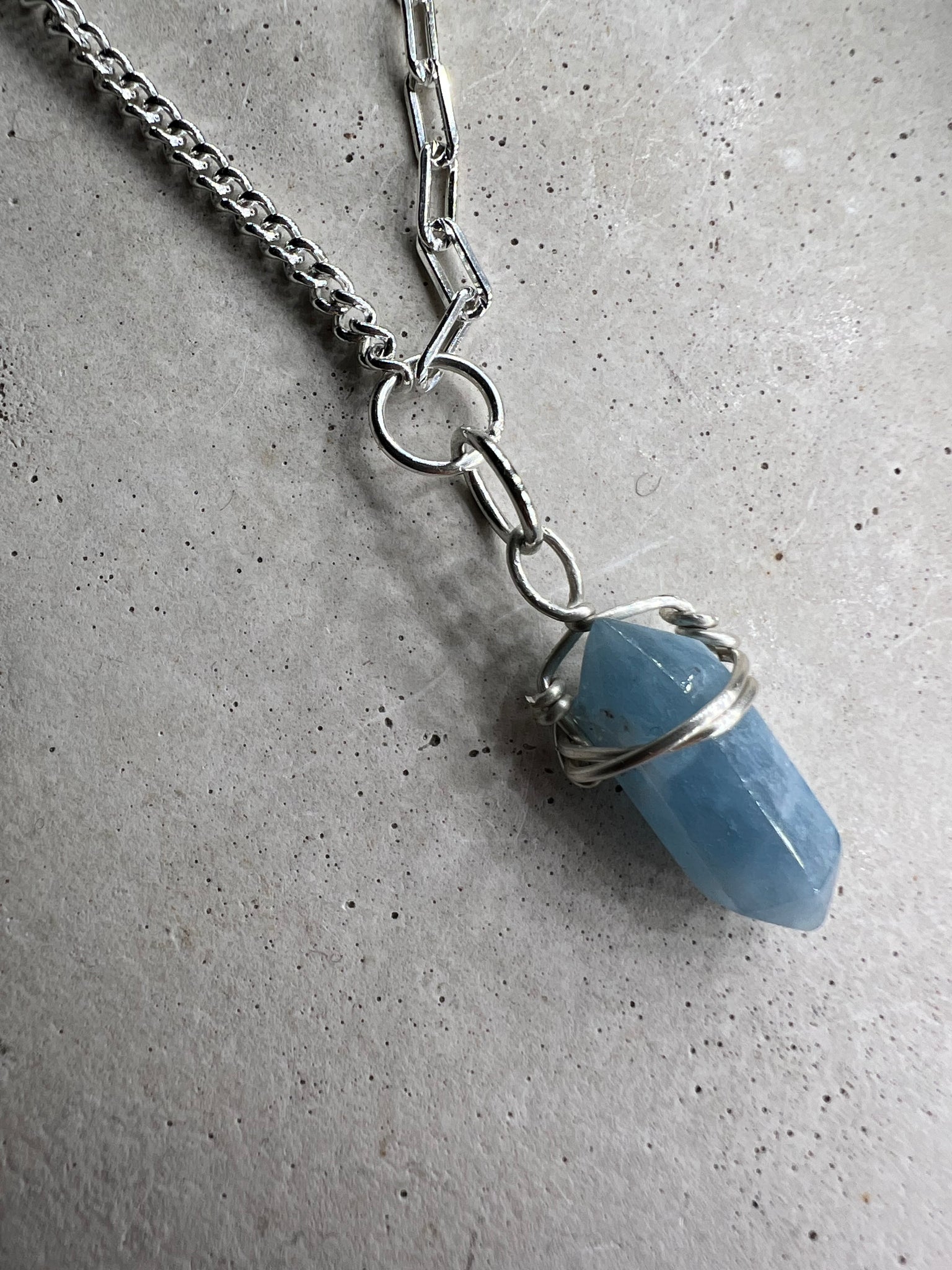 Maari 925 Silver Choker blue Achat