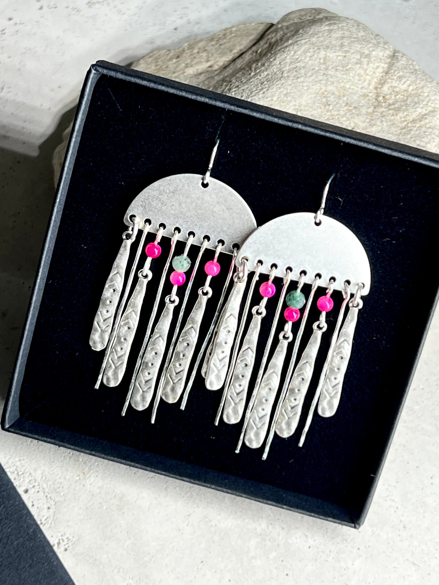 Jamy pull-through earrings 925 silver