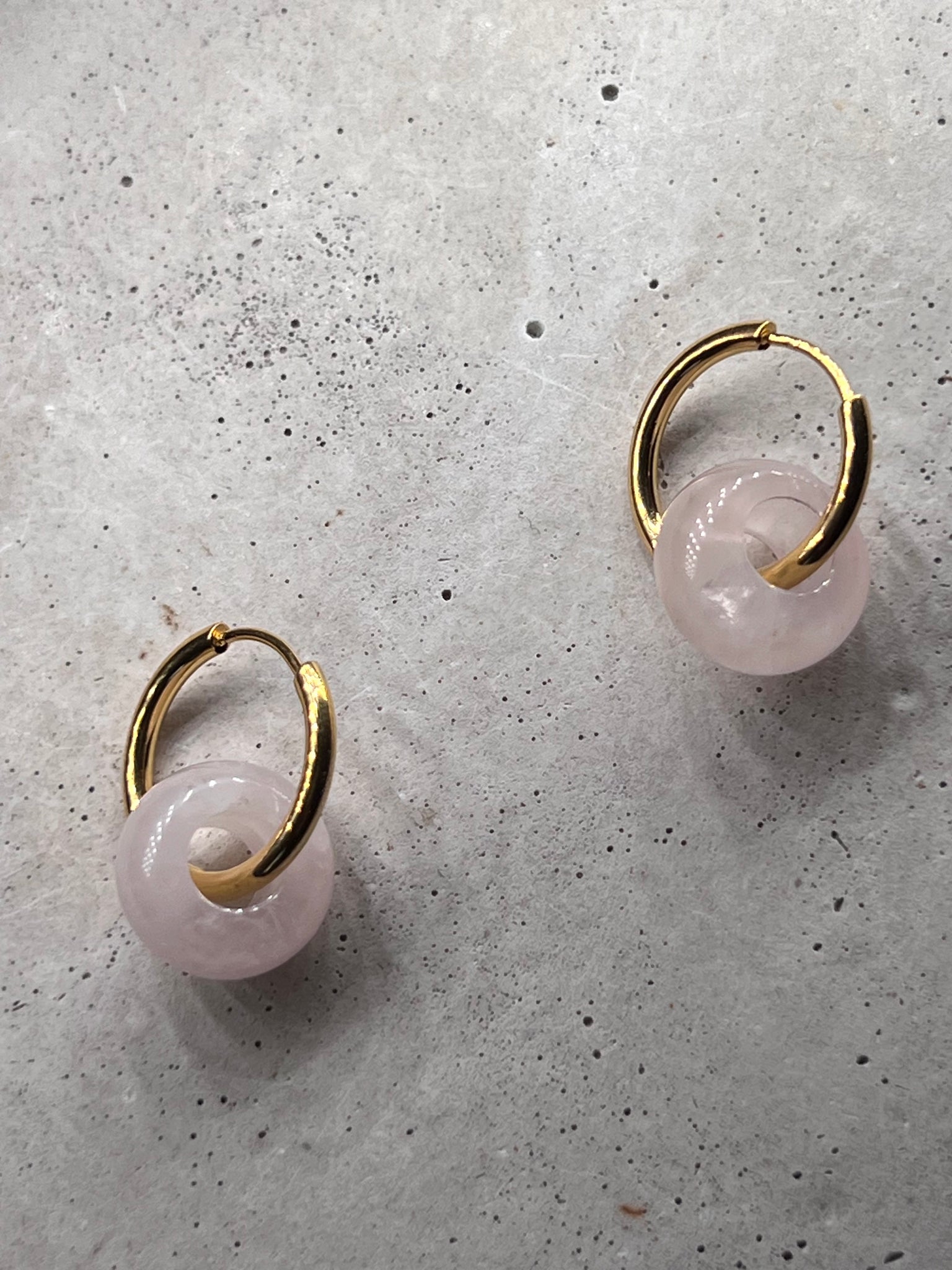 Gina 24 carat & rose quartz