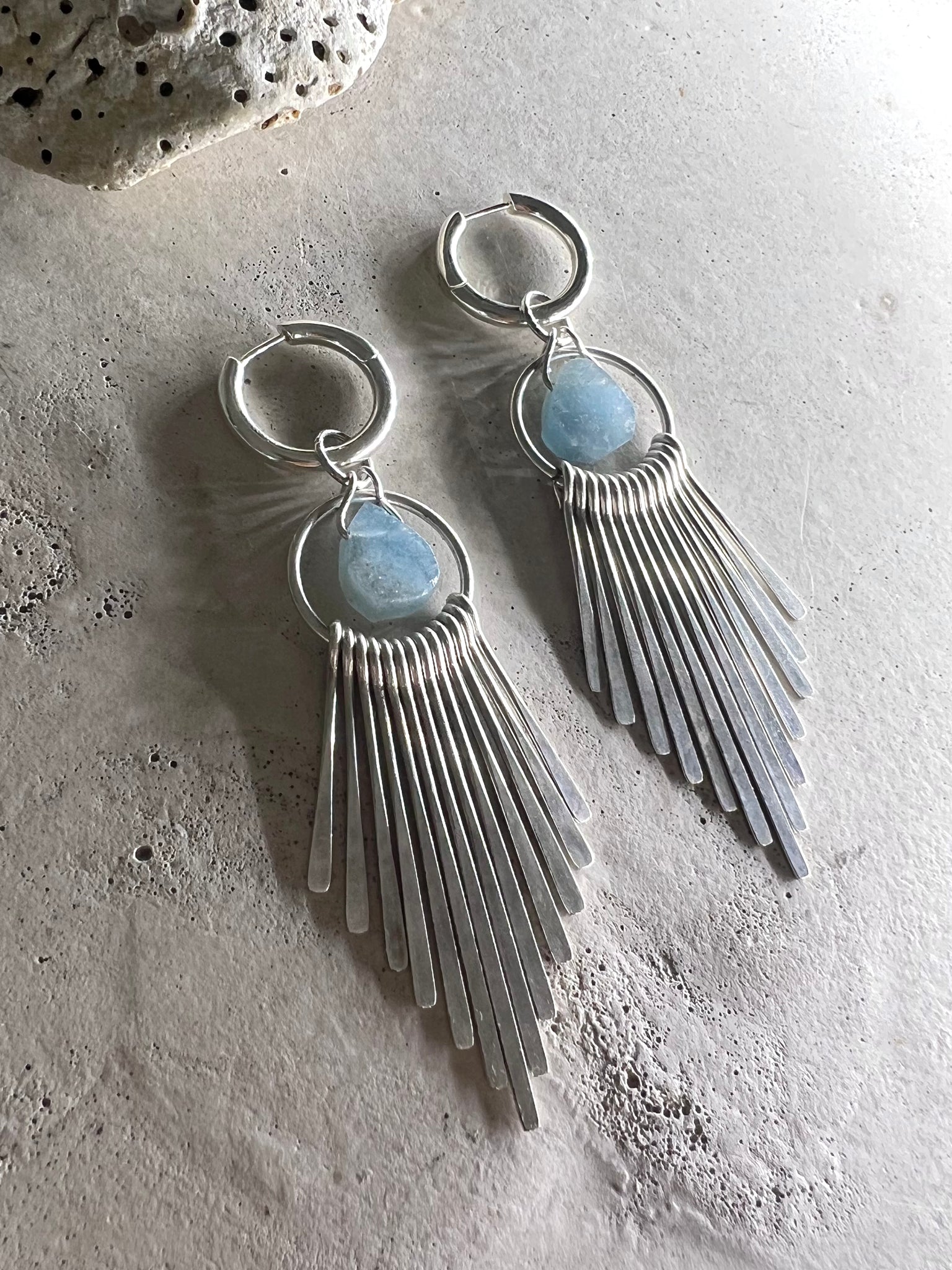Blue Beryl earrings