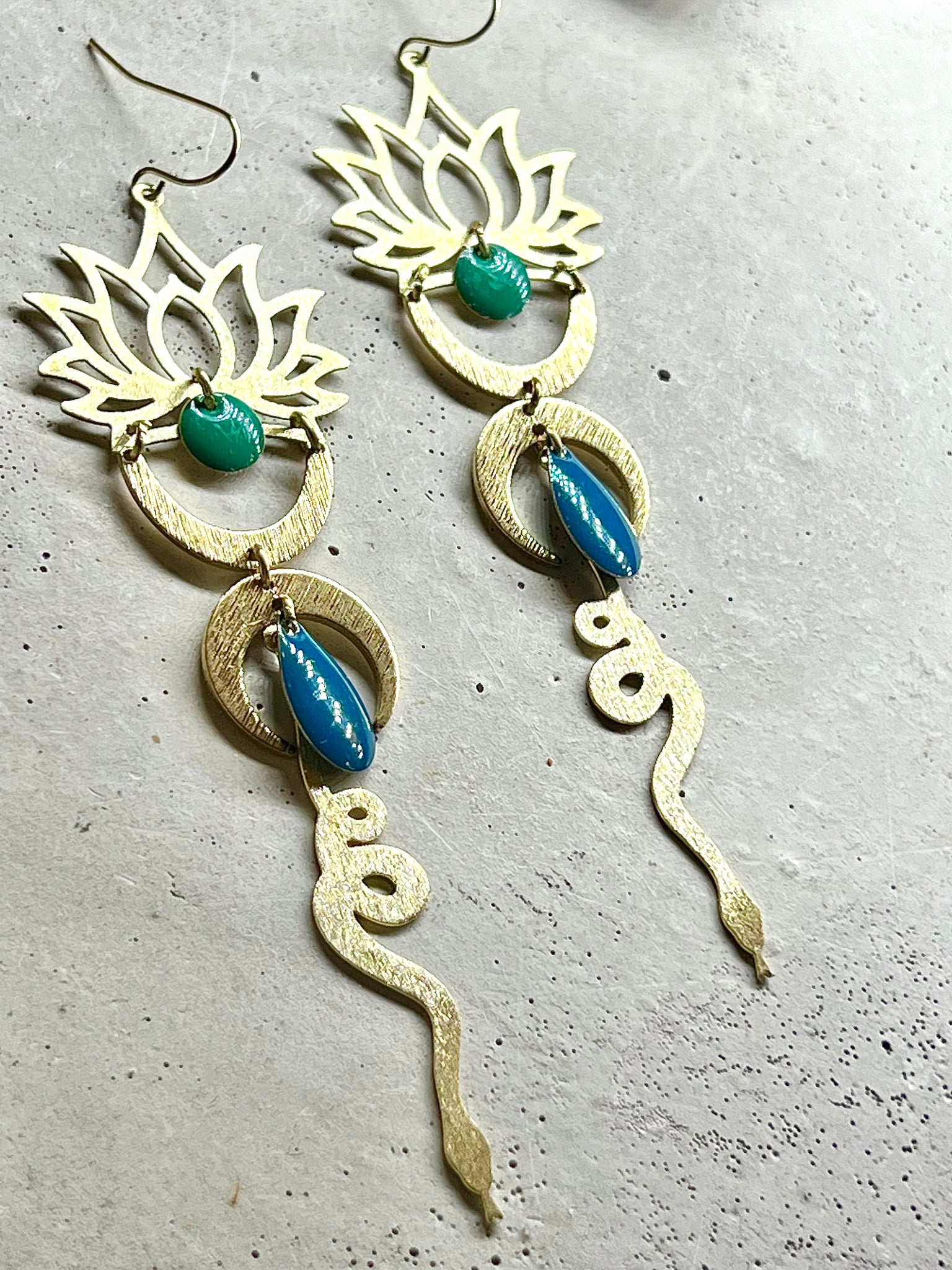 Sunyatha Lotus flower earrings