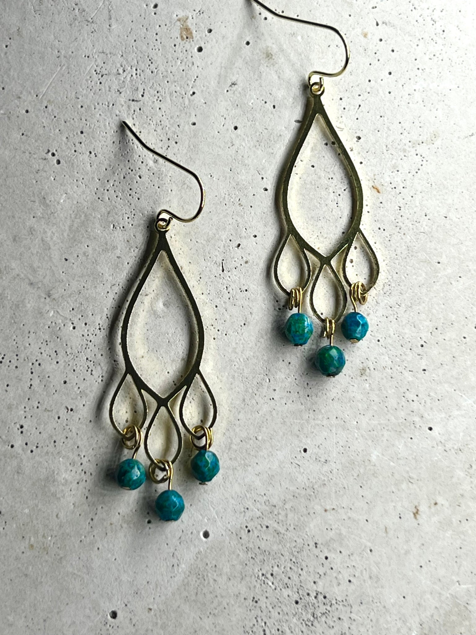 Freya Smaragd Earrings
