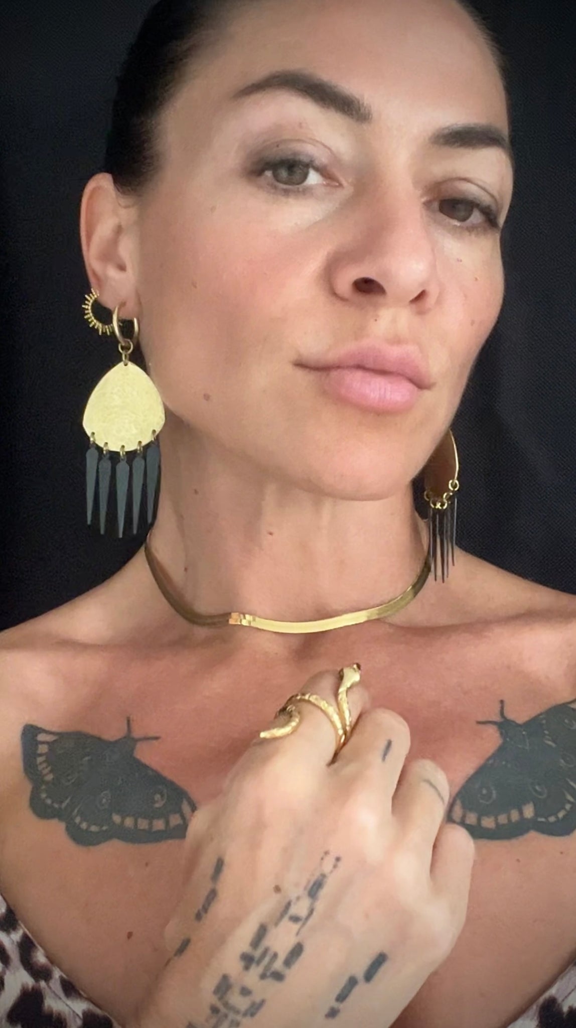 Universe 925 Silver Snake Choker 18k