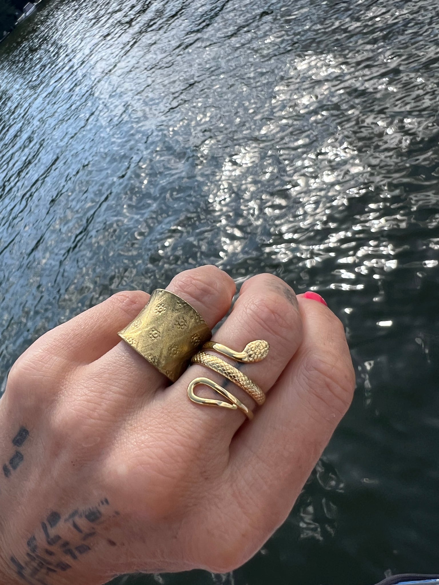 Snake Ring 18k small