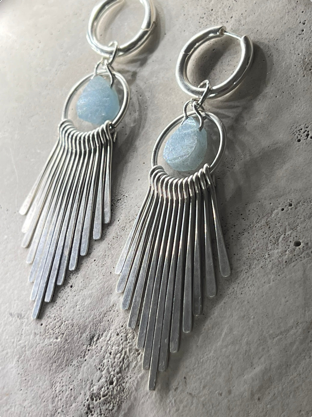 Blue Beryl earrings