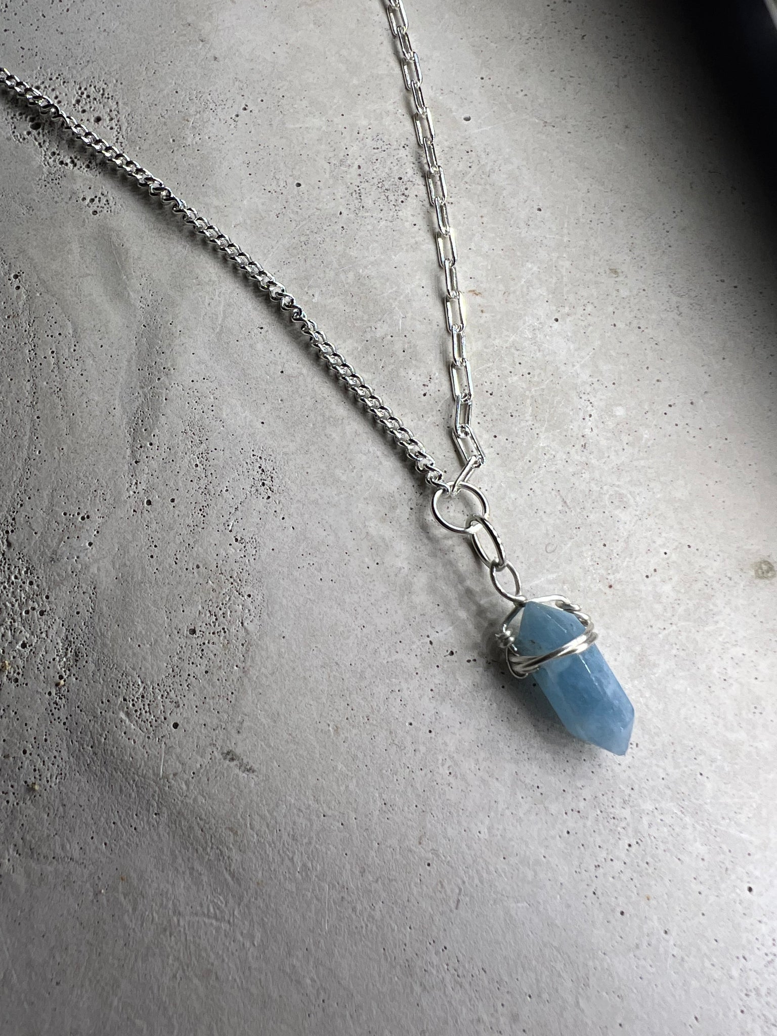 Maari 925 Silver Choker blue Achat
