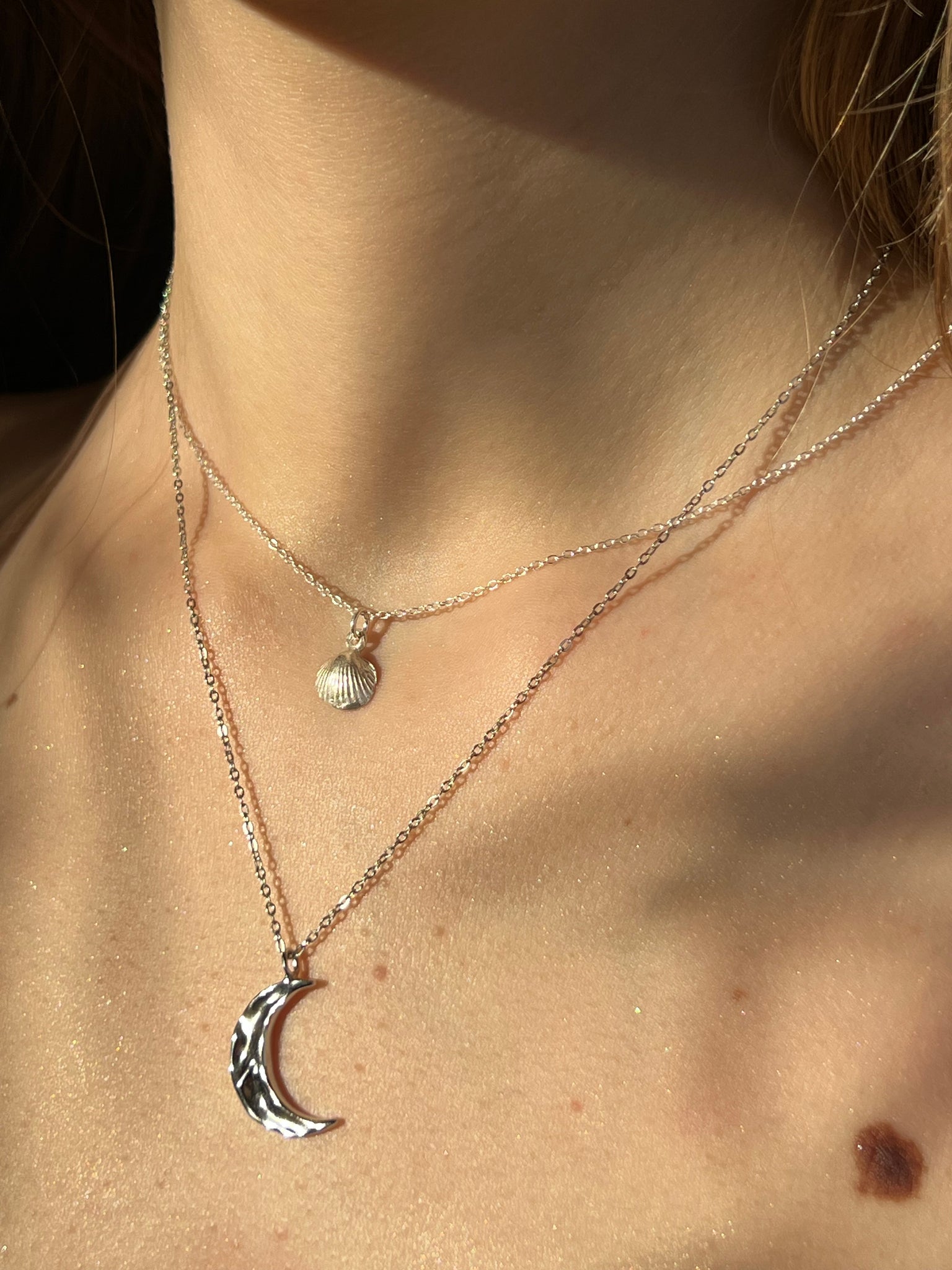 Mond Halskette 925 Silver