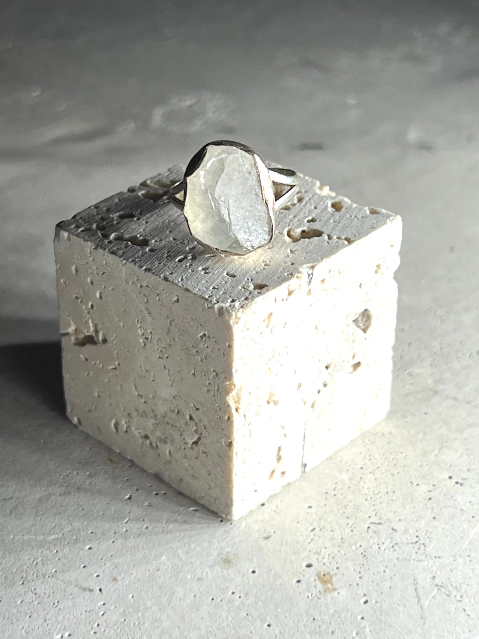 Bergkristall Silberring