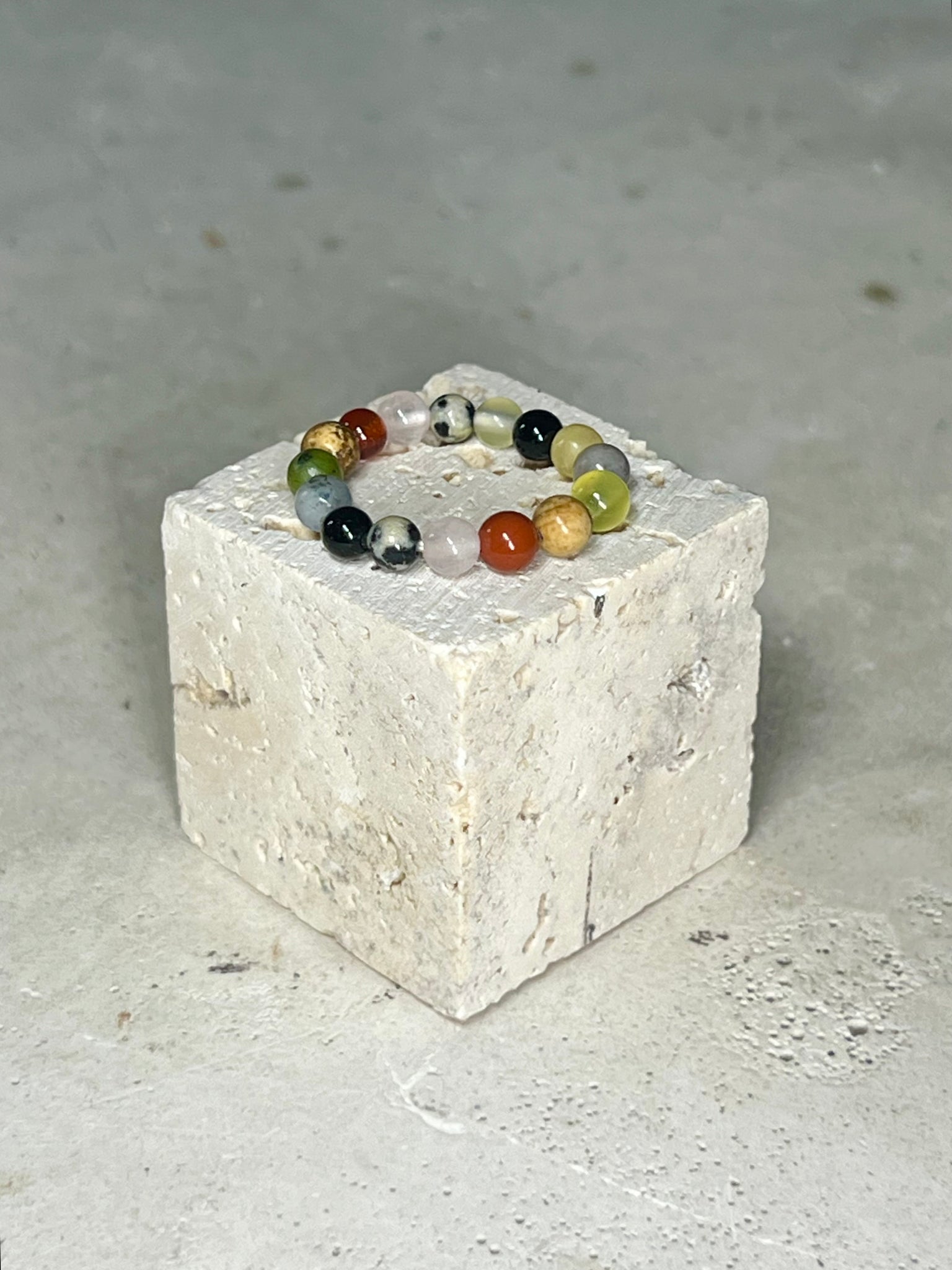 Edelstein Perlen Ring