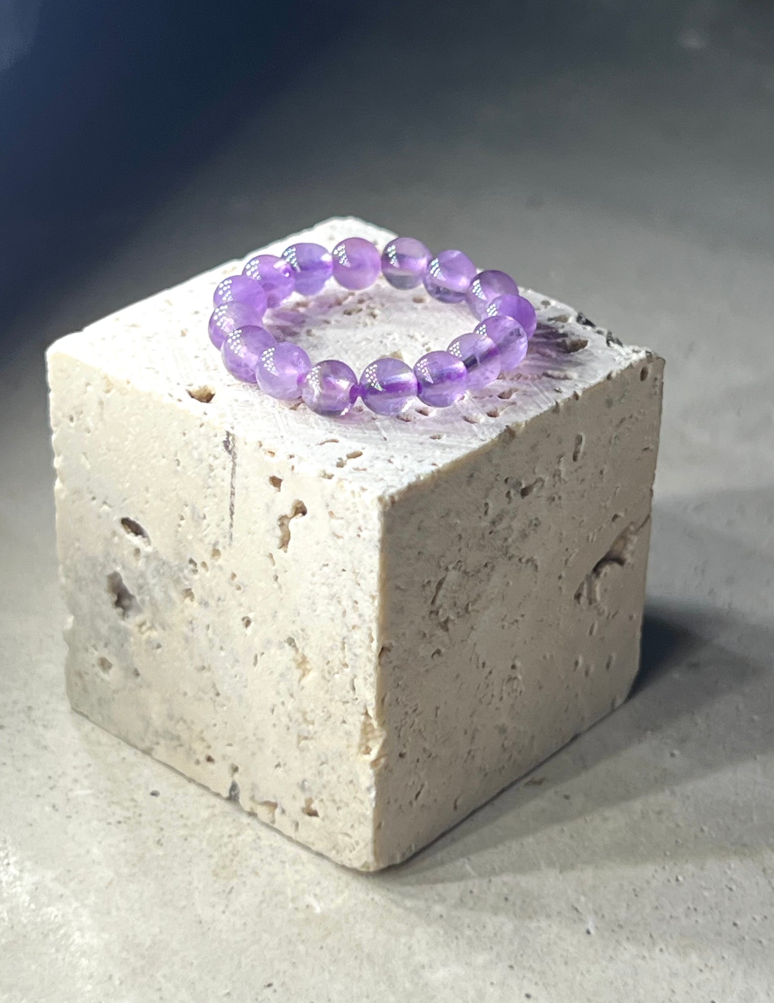 Amethyst Perlen Ring