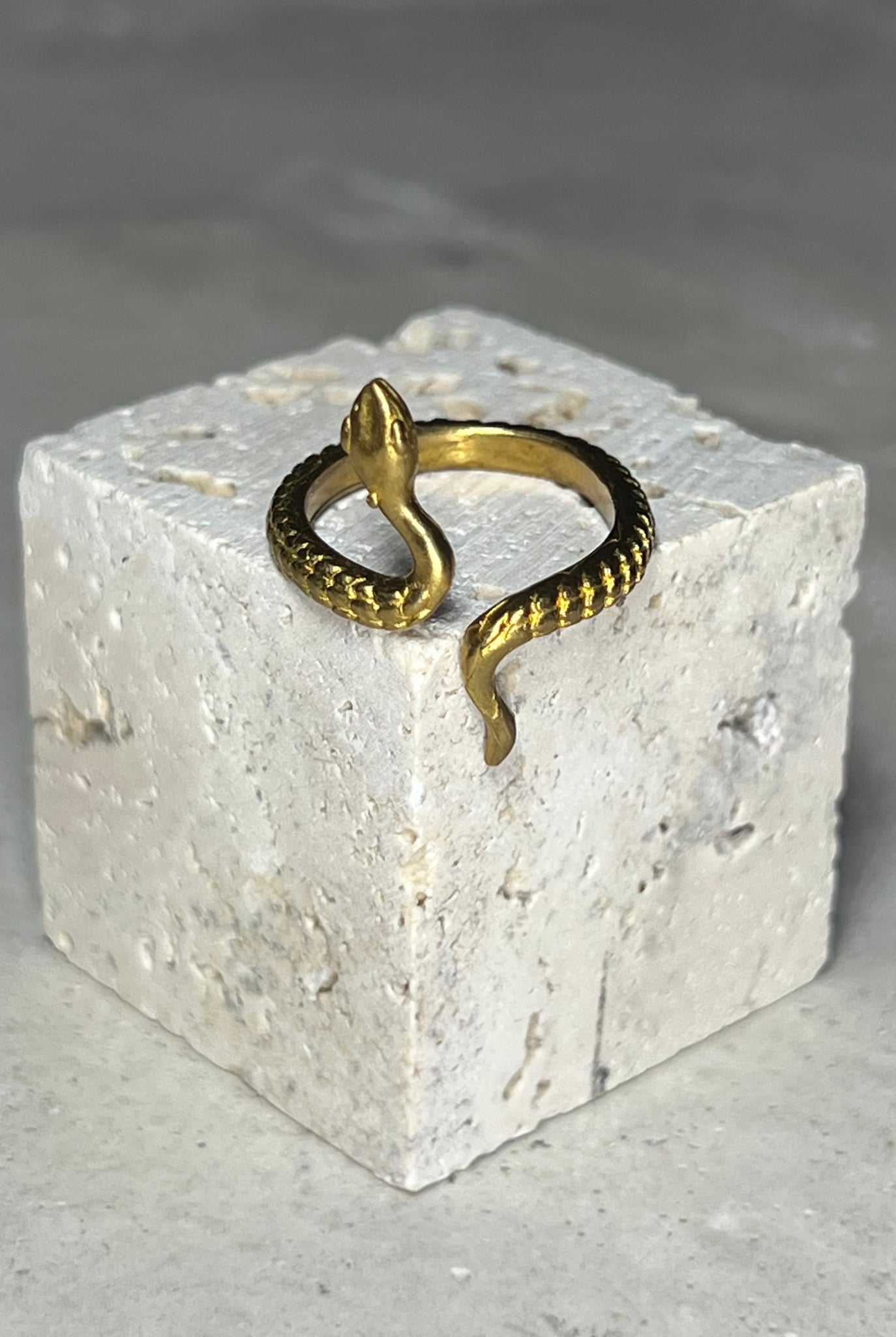 Snake Ring Messing