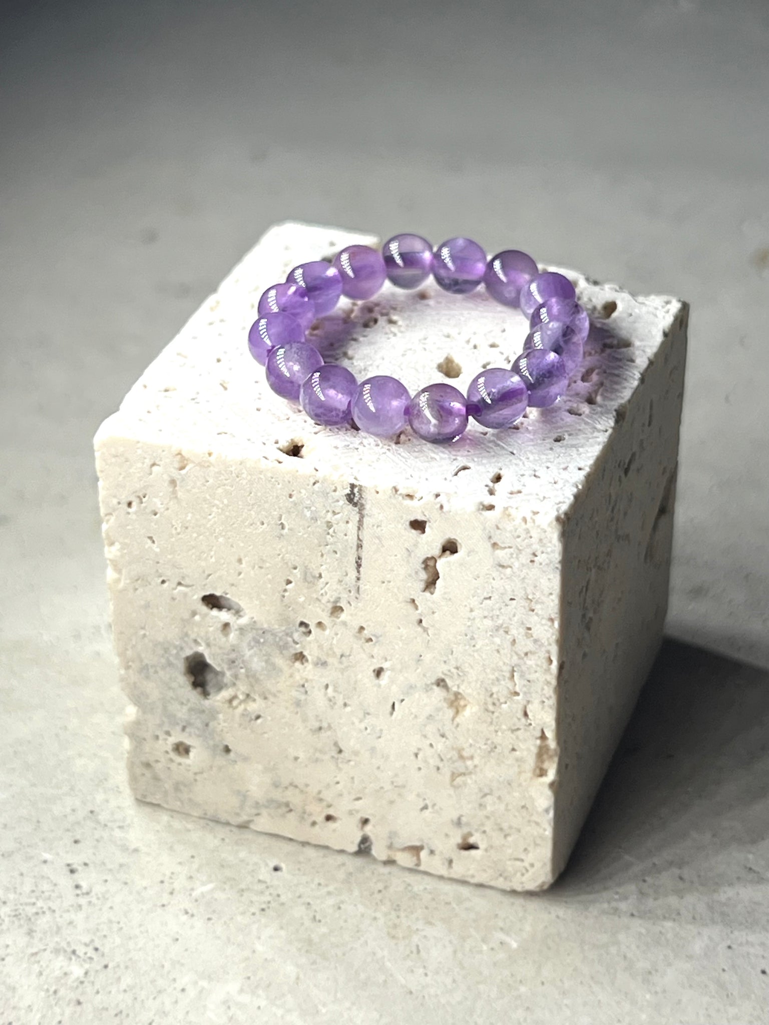 Amethyst Perlen Ring