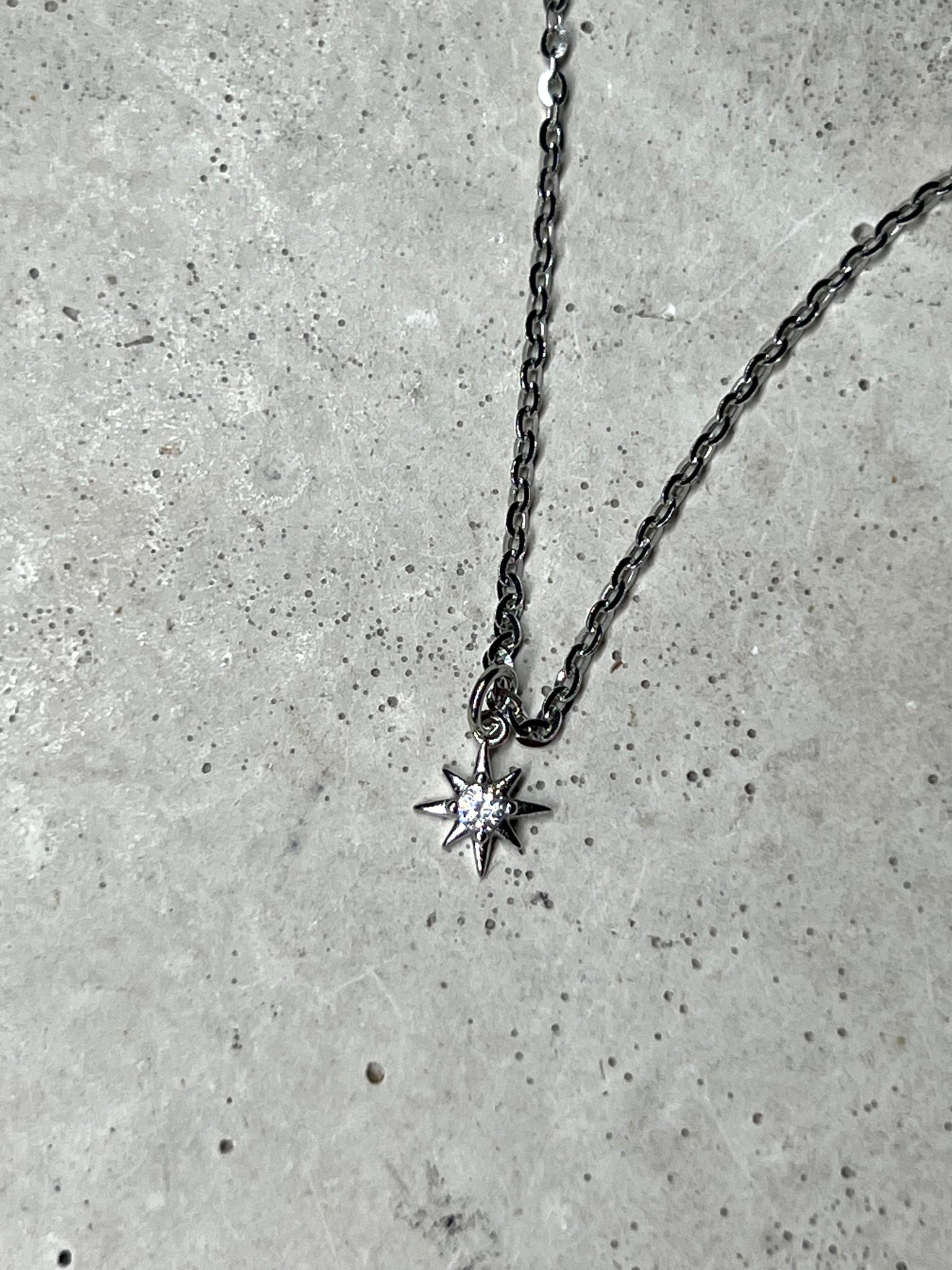 Silberstern Halskette aus 925 Silber