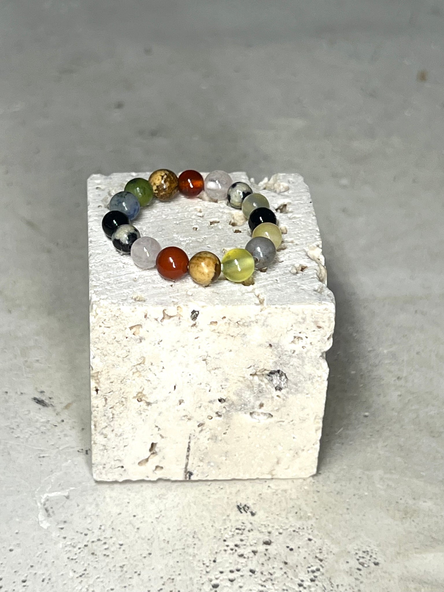 Edelstein Perlen Ring