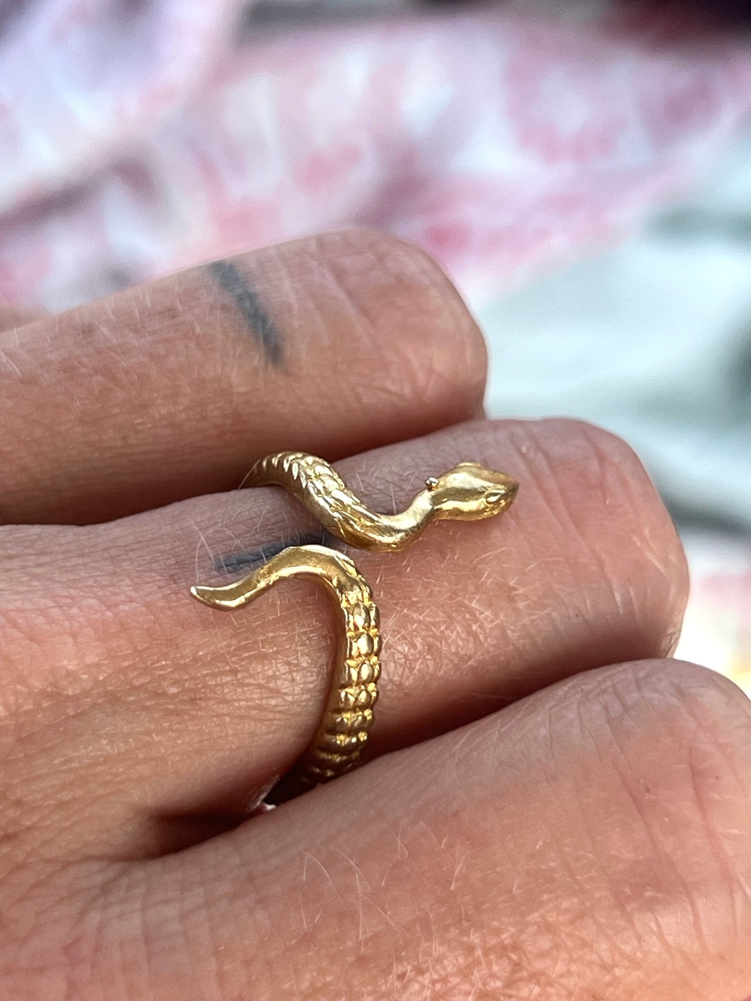 Snake Ring Messing