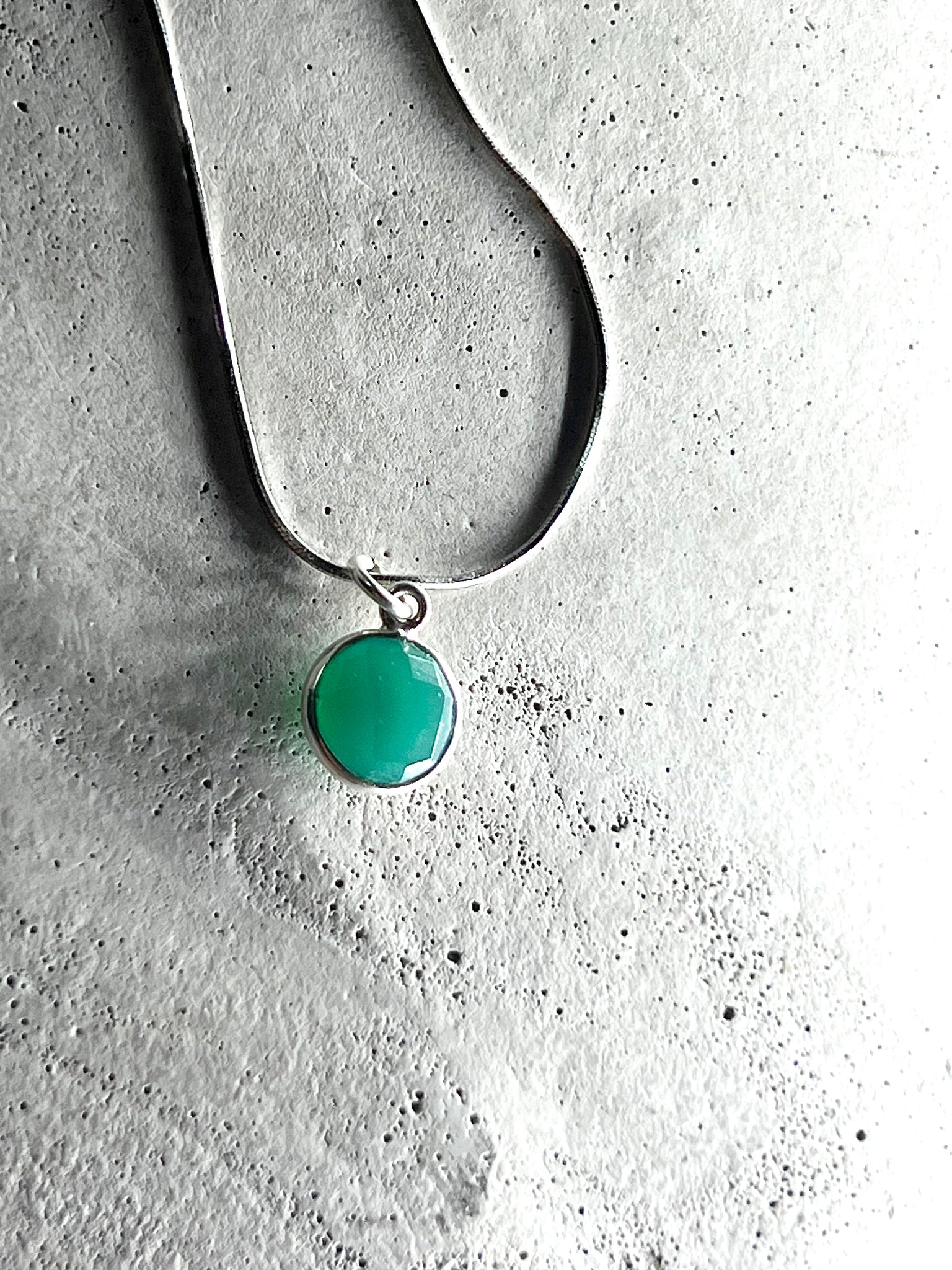 Drop 925 Silber Halskette mit Aventurin
