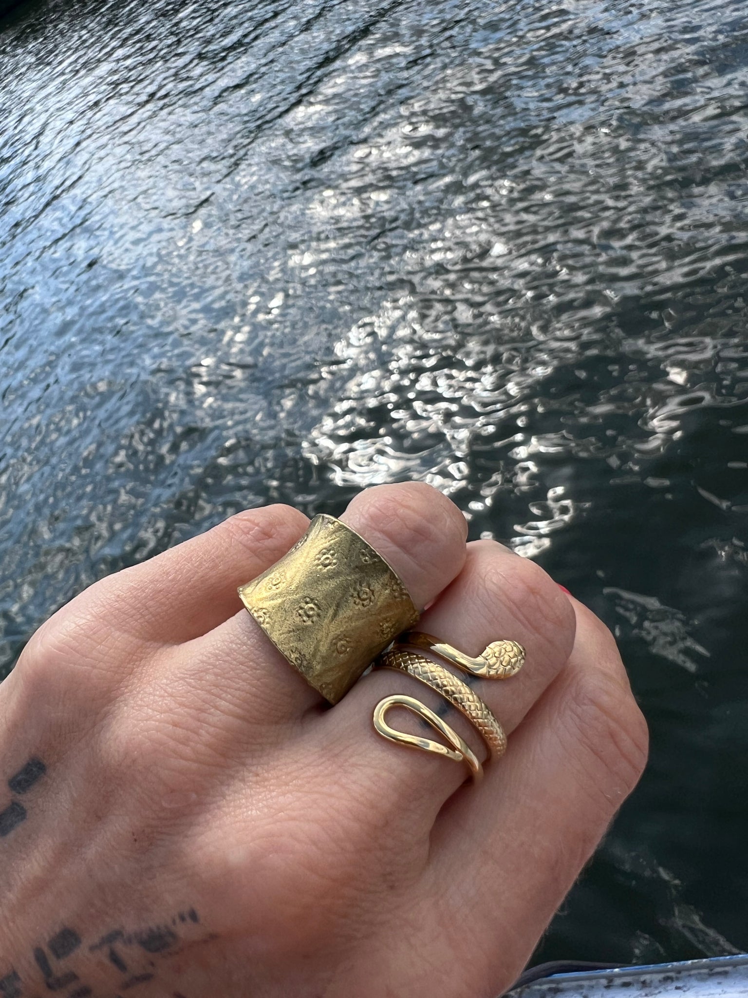 Snake Ring 18k small