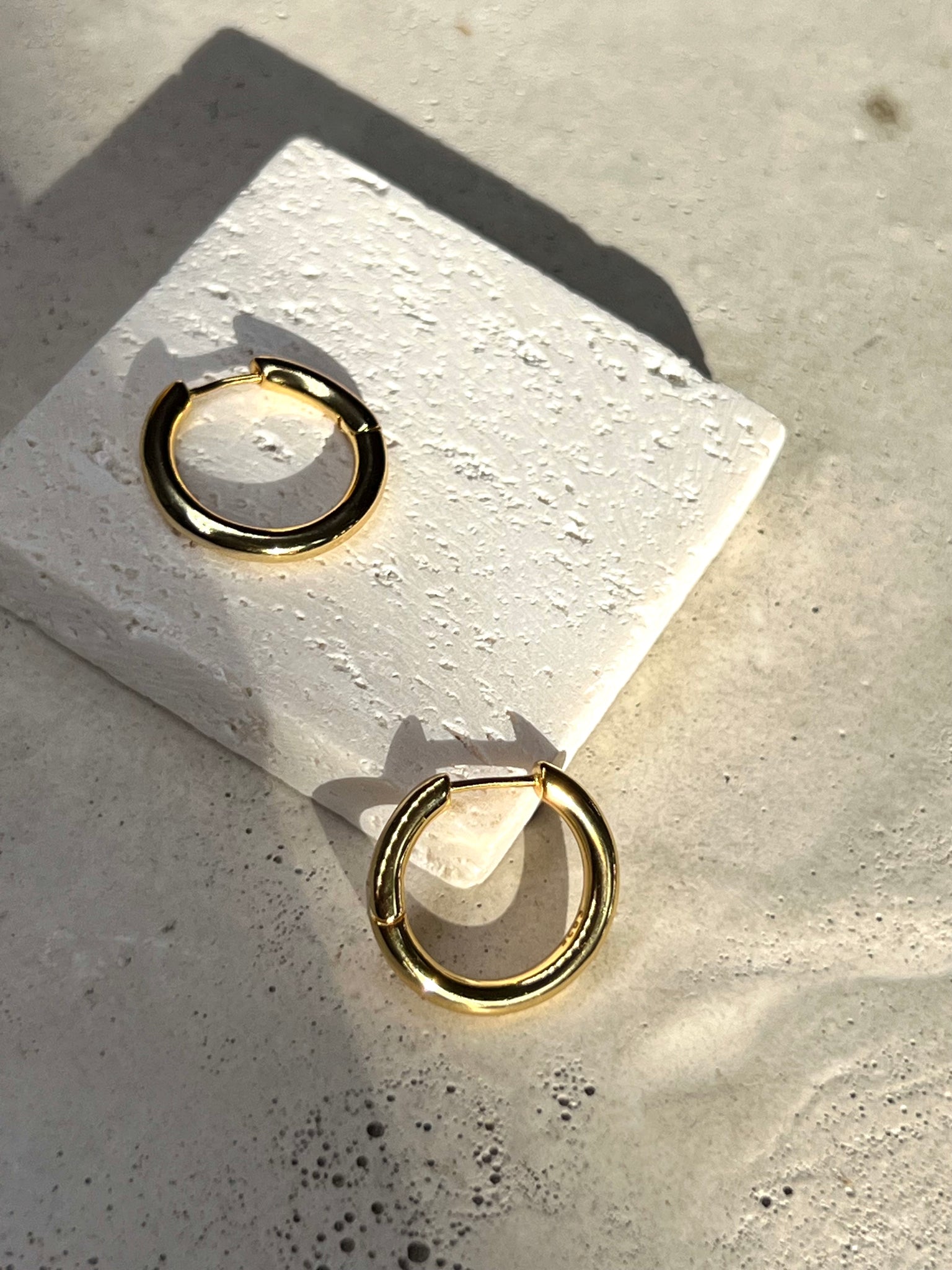 Li Silber Creolen 18k Gold Vermeil