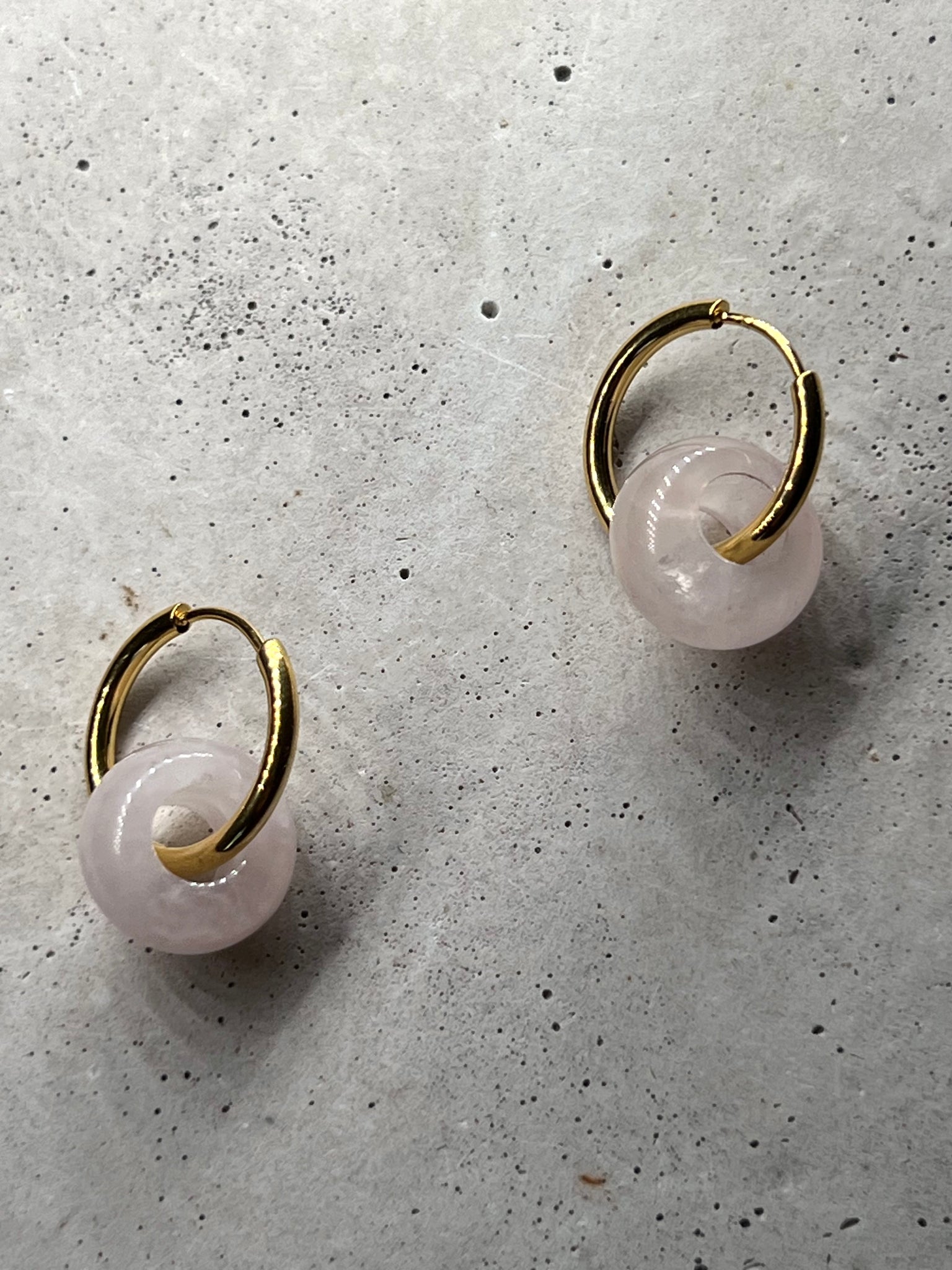 Gina 24 carat & rose quartz
