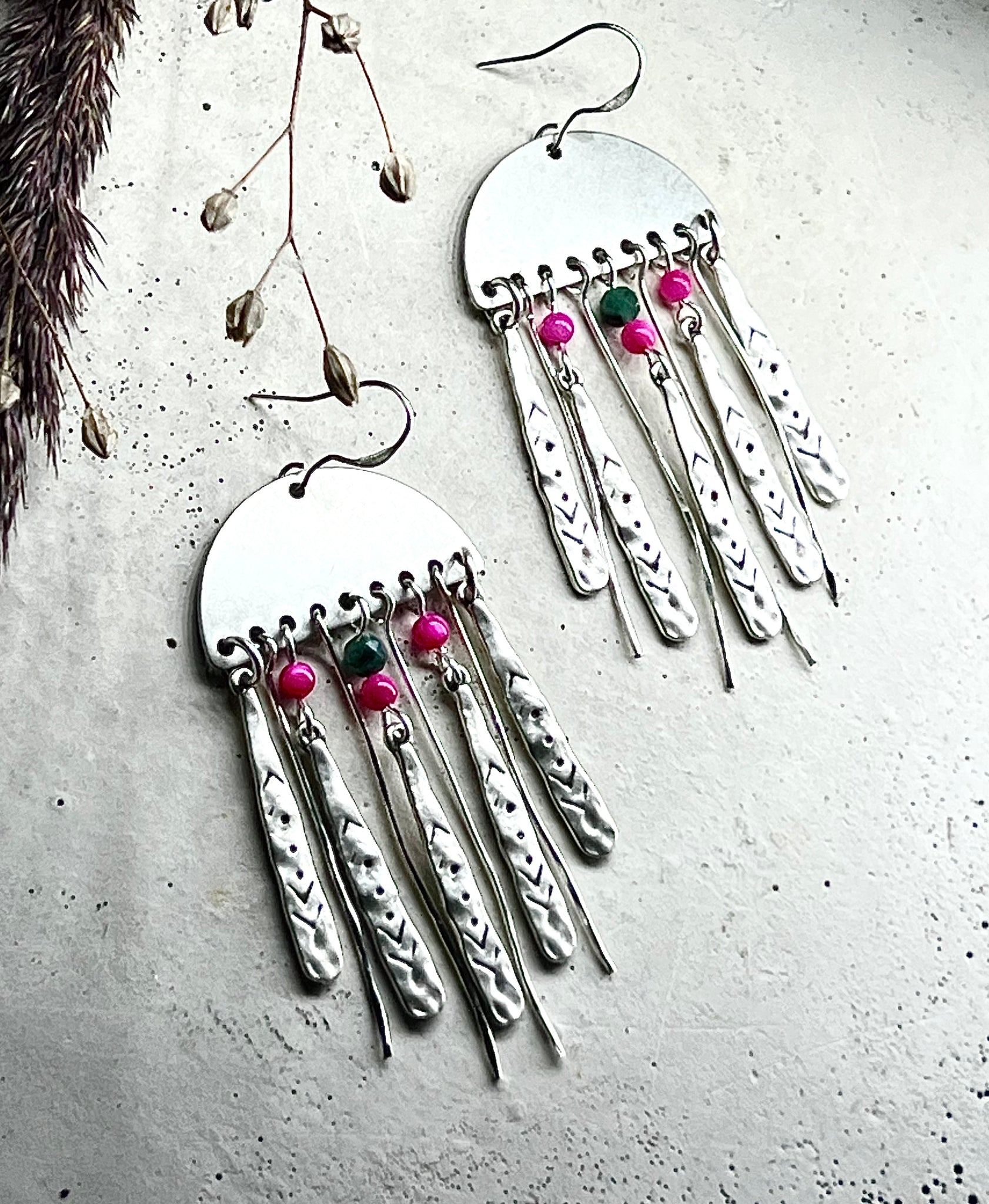 Jamy pull-through earrings 925 silver